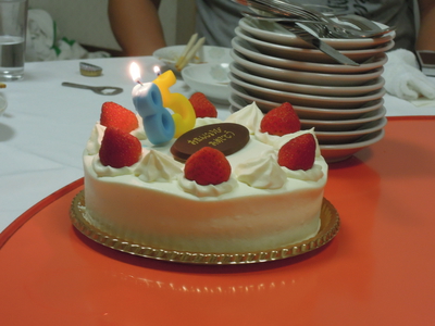 ビータPへの誕生日ケーキ