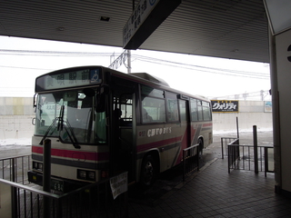 滝川ターミナルに停車するバス
