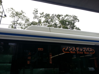 川崎駅から川崎競馬場へ向かう無料バス