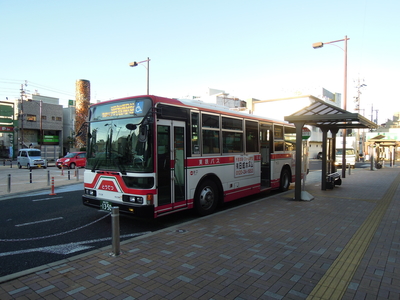 東濃鉄道バスに乗車。瑞浪から稲津を経由して明知鉄道の明智駅まで至る。