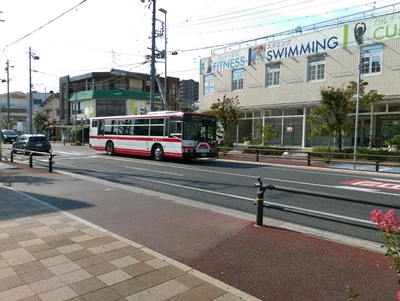 津島駅前から名古屋へ向かうバス