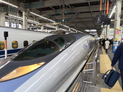 広島駅で乗り換えた列車