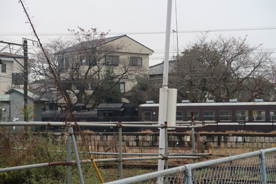 下館駅に真岡鉄道の蒸気機関車が来ていたのだが、この日は運転日ではない模様（試運転？）