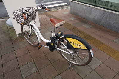 受け取ったチラシで案内されていたレンタサイクル