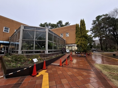 鶴舞公園のチェックポイントがある名古屋市緑化センター