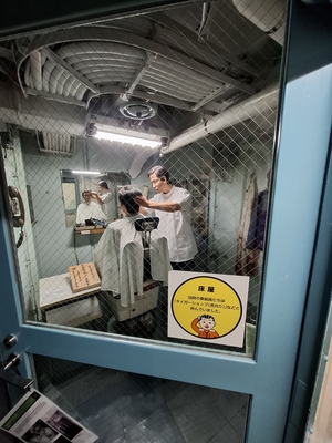 南極観測船「ふじ」/船内活動の様子も再現されている