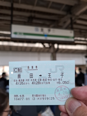 王子駅に到着