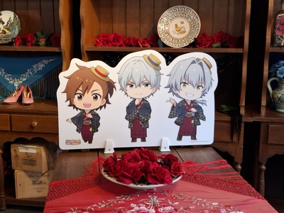 パルケエスパーニャの掲示（橘志狼・硲道夫・牙崎漣）