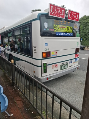 伊勢神宮外宮から、内宮方面のバスに乗車