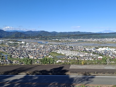 ふじのくに茶の都ミュージアムの付近からの眺め
