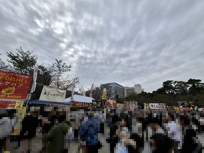 この日はイベントで人が非常に多かった